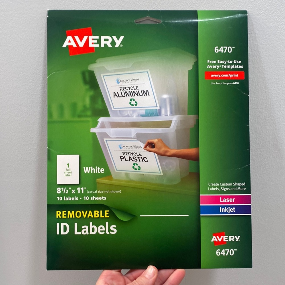 NWT Avery ID Labels (10)